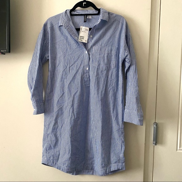 Divided Dresses & Skirts - •NWT• Divided by H&M Striped Button Up Dress